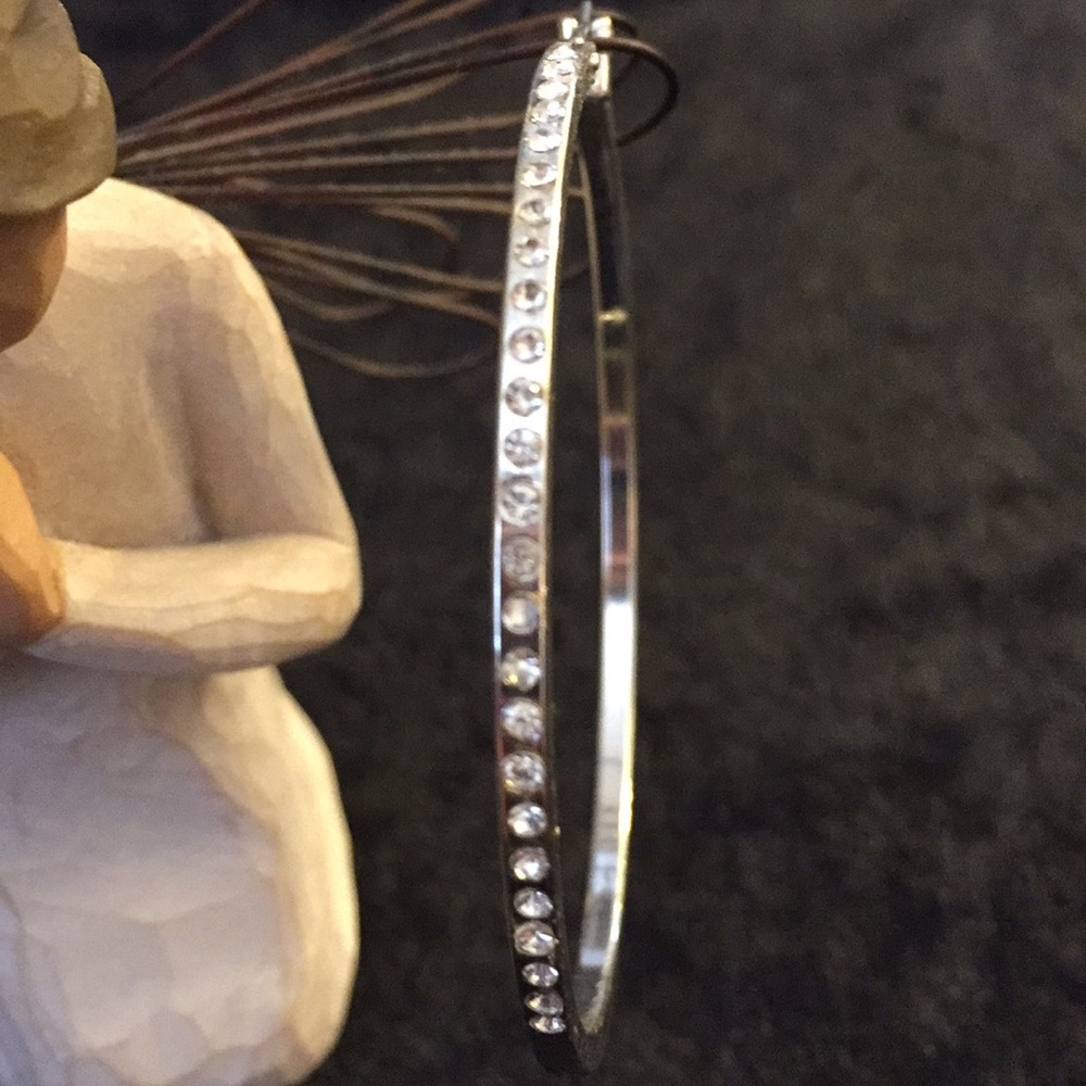 Hoop Diamond Earrings